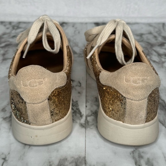 UGG Jaida‎ Glitter Gold Women's Sneakers- Sz 8 - Picture 6 of 10